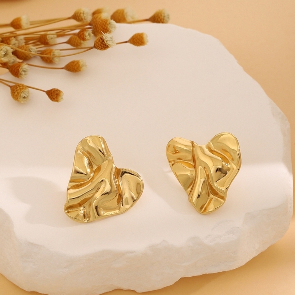 Stainless Steel Heart Earrings